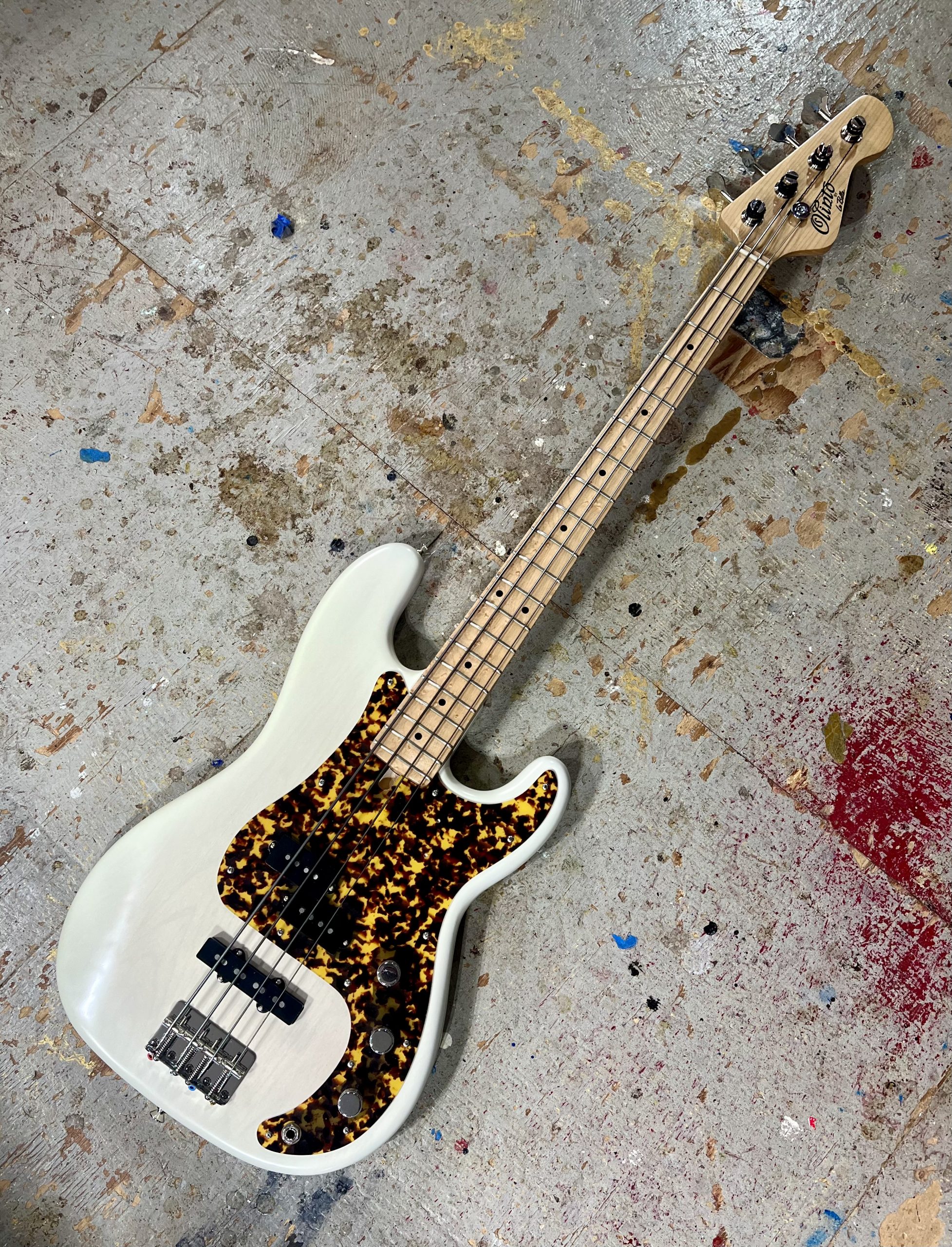 #PJ4-2160 Olinto 4-String PJ Bass - Trans Blonde - Image 4