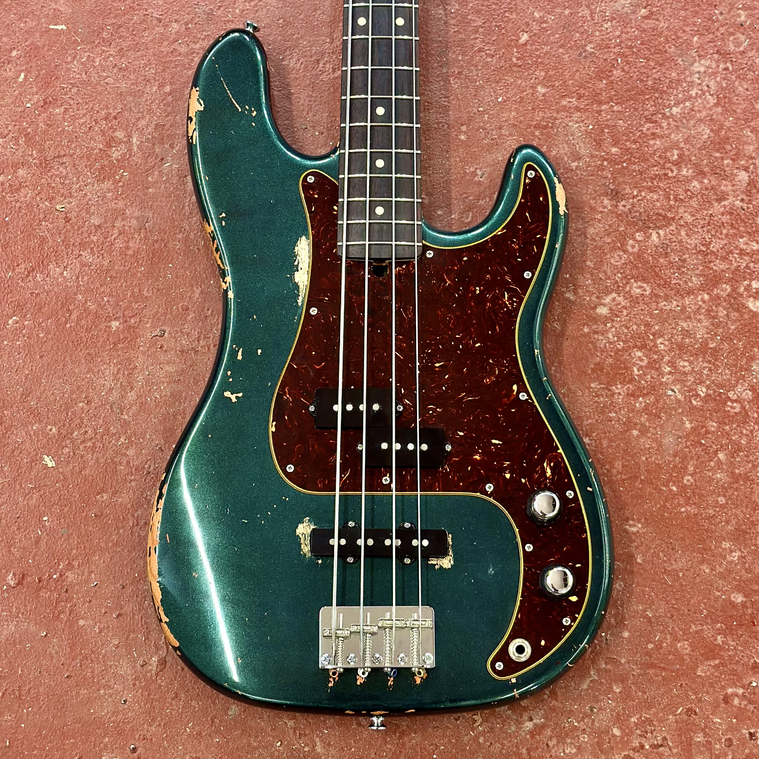 #PJ4-2278 Olinto 4-String PJ Bass - British Racing Green