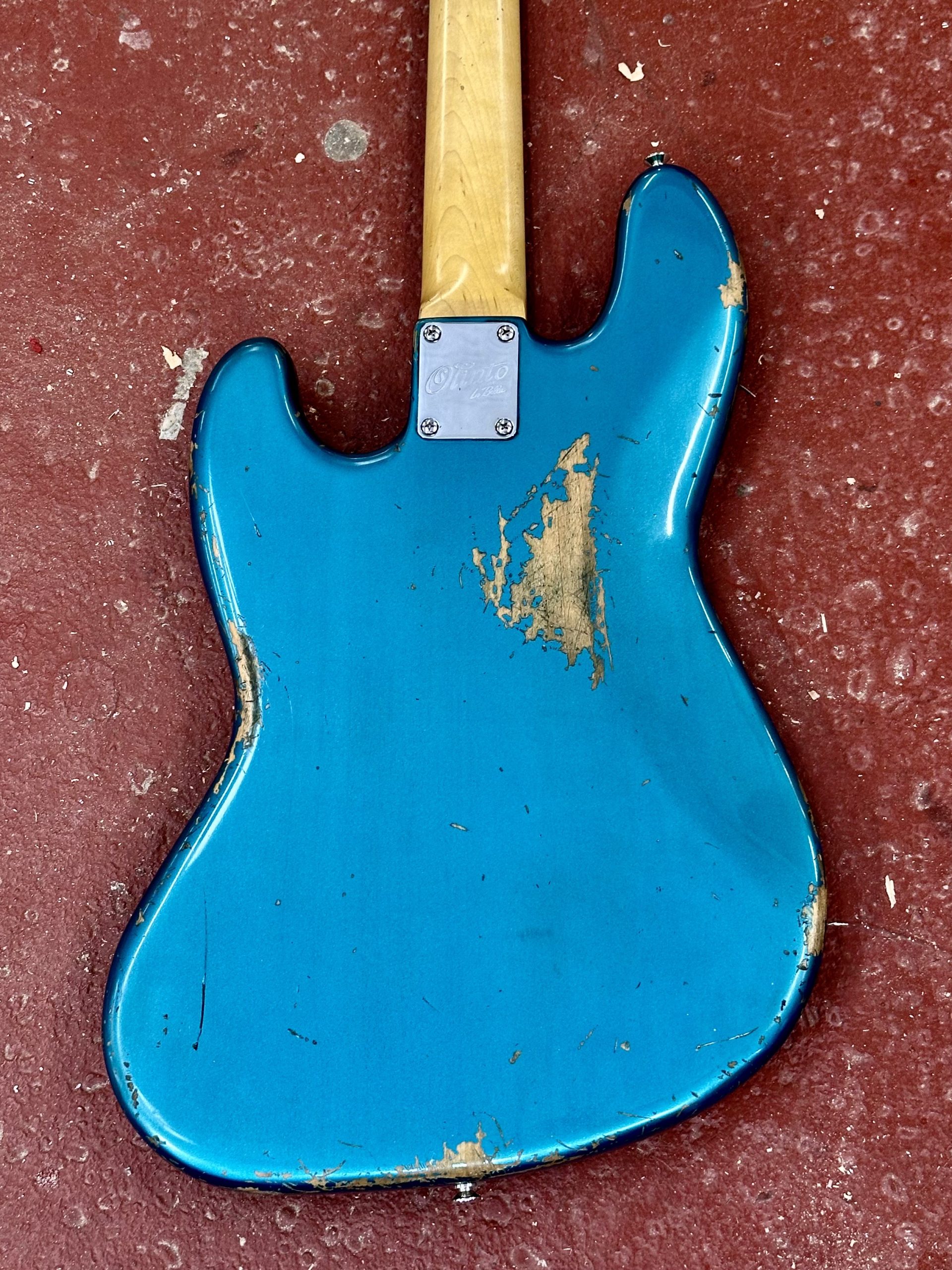 #J4-2343 Olinto 4-String J Bass - Ocean Turquoise - Image 6