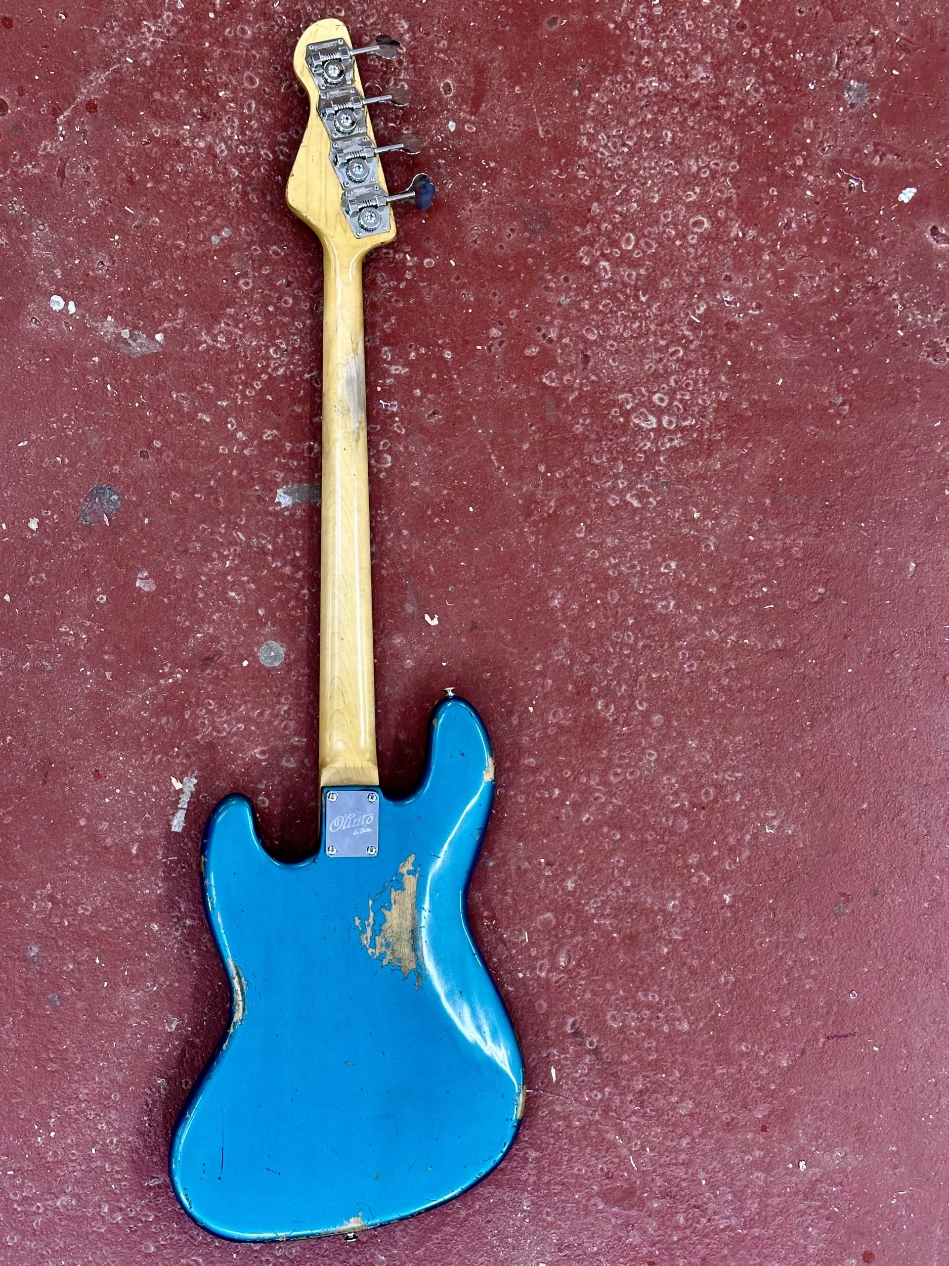 #J4-2343 Olinto 4-String J Bass - Ocean Turquoise - Image 5